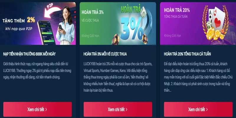 Thưởng nạp đầu tiên casino dk68